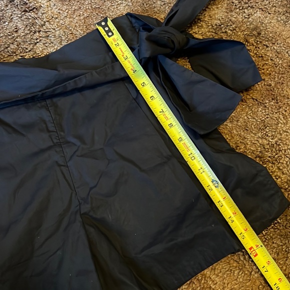 J. Crew Black Tie-Waist Shorts in Cotton Poplin Size 2 - Picture 9 of 9